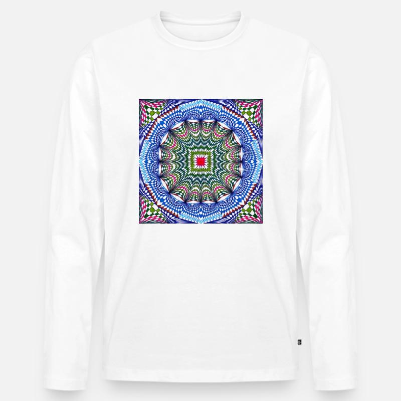 LMNArt - Männer Premium Bio Langarmshirt - Weiß