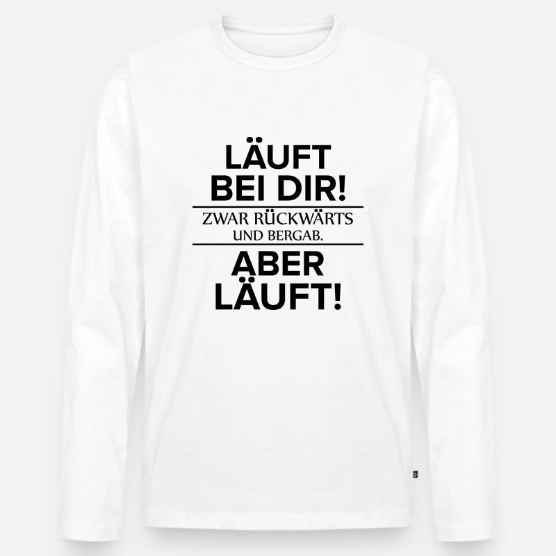 Dancing Dance Music - Männer Premium Bio Langarmshirt - Weiß