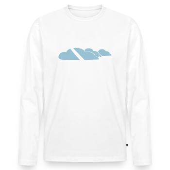 Segelflieger Spruch gleiten Pilot Geschenk - Männer Premium Bio Langarmshirt - Weiß - Vorne - Nico (187cm)