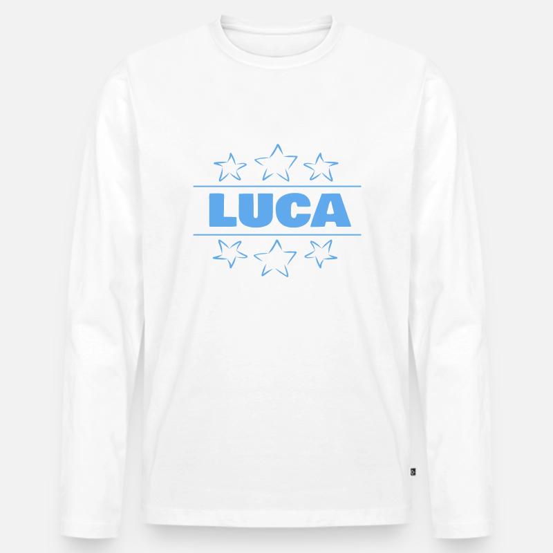 Sterne Luca - Männer Premium Bio Langarmshirt - undefined