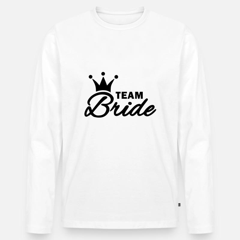 Team Bride - Männer Premium Bio Langarmshirt - undefined
