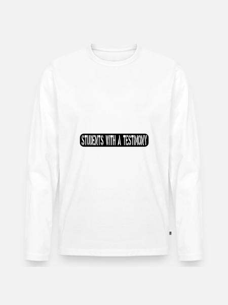 SWAT Team Parodie Design - Männer Premium Bio Langarmshirt - Weiß