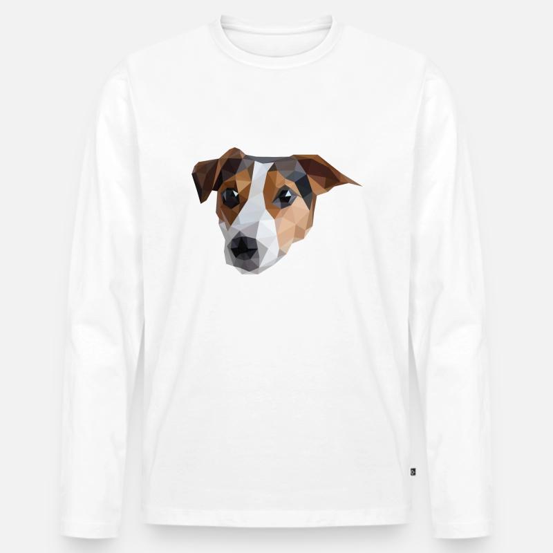 Jack Russel - Männer Premium Bio Langarmshirt - undefined