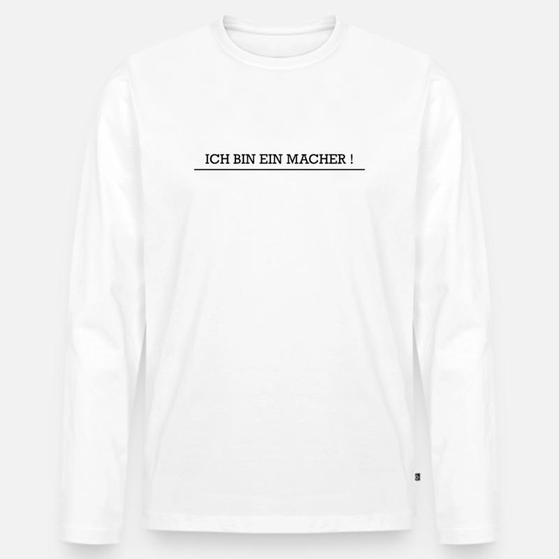 495F74FC EF30 436B A09E BA7FC87F810C - Männer Premium Bio Langarmshirt - Weiß