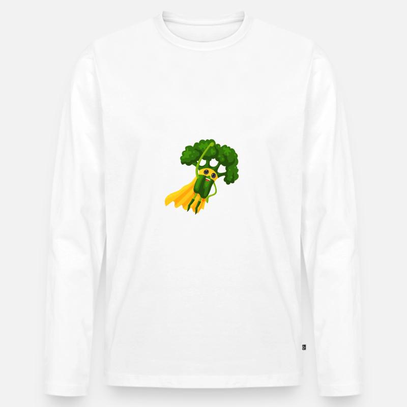 Broccoli Superfood - Männer Premium Bio Langarmshirt - undefined