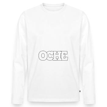Oche Aachen Ingenieur Student - Männer Premium Bio Langarmshirt - Weiß - Vorne - Nico (187cm)