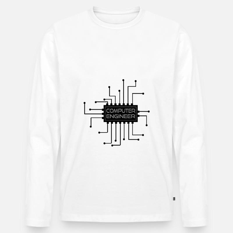 Computer engineer - computer engineer - Men's Premium Organic Long Sleeve Shirt - white