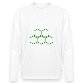 Agriculture - Agriculture - T-shirt manches longues Premium bio Homme - blanc - Devant - Nico (187cm)