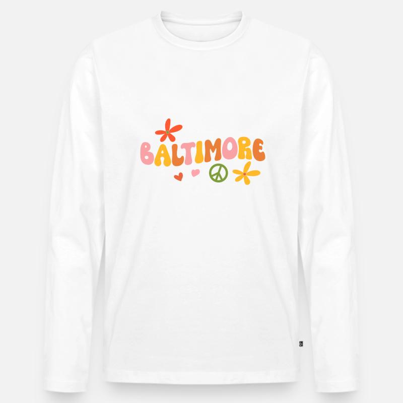 Baltimore - Männer Premium Bio Langarmshirt - undefined