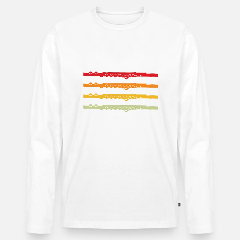 Flutes - Männer Premium Bio Langarmshirt - undefined