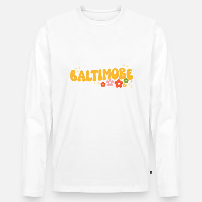 Baltimore - Männer Premium Bio Langarmshirt - undefined