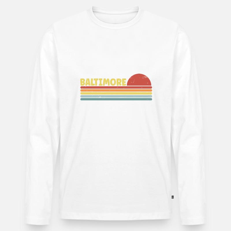 Baltimore - Männer Premium Bio Langarmshirt - undefined