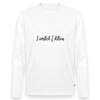 Edition Limitée 1965 - Anniversaire 1965 Changement de Couleur - T-shirt manches longues Premium bio Homme - blanc - Devant - Nico (187cm)
