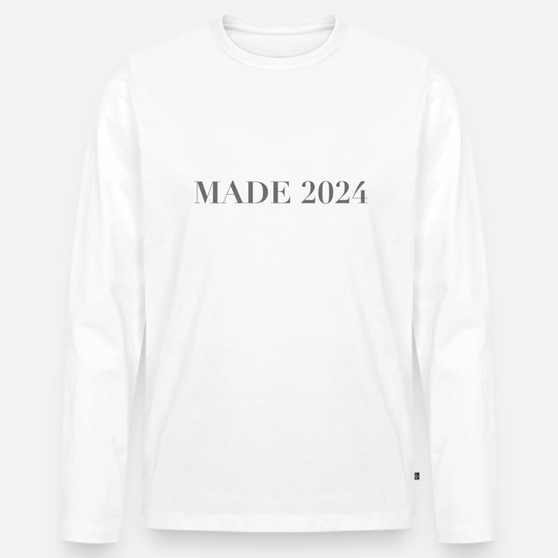 MADE 24 - Männer Premium Bio Langarmshirt - Weiß