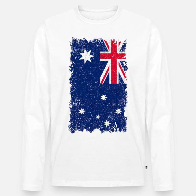 Australien Flagge - Männer Premium Bio Langarmshirt - undefined