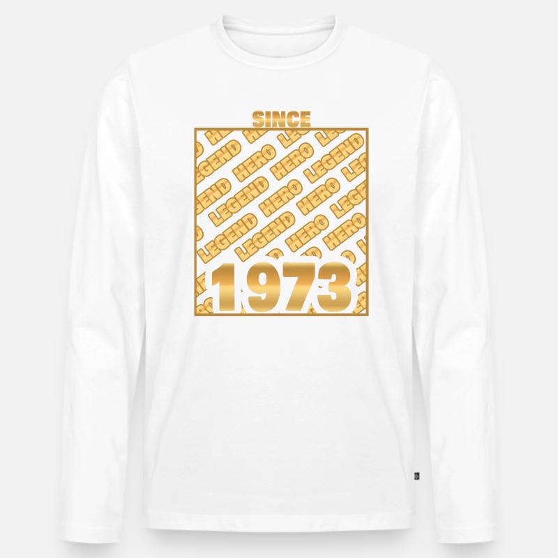 1973 - Männer Premium Bio Langarmshirt - undefined