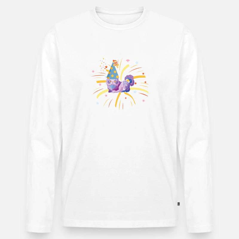 Ich bin gegen Karneval - Männer Premium Bio Langarmshirt - undefined