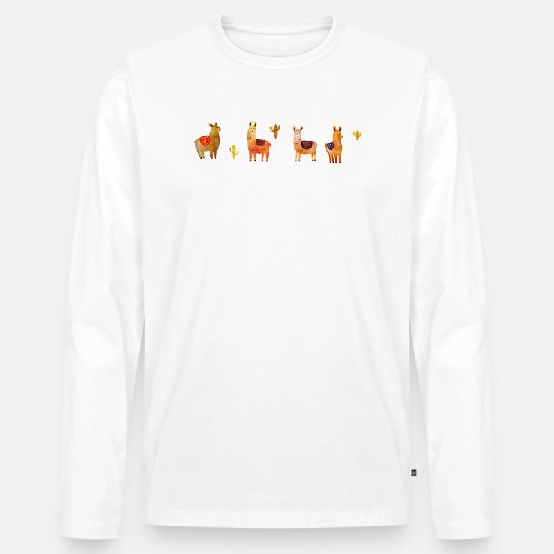 Die Lama Gruppe - Männer Premium Bio Langarmshirt - undefined