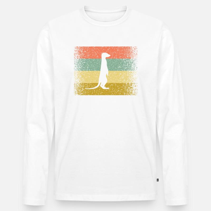 Das bunte Erdmännnchen - Männer Premium Bio Langarmshirt - undefined