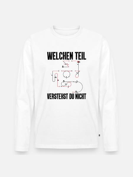 Kunstflug Aresti Figuren Rc Pilot - Männer Premium Bio Langarmshirt - Weiß