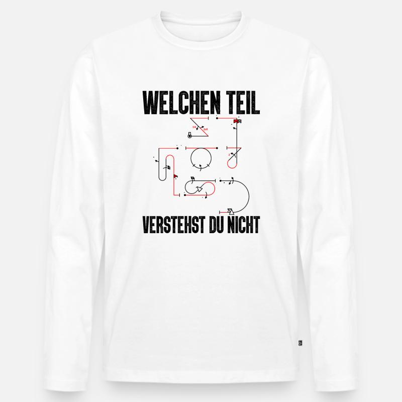 Kunstflug Aresti Figuren Rc Pilot - Männer Premium Bio Langarmshirt - Weiß