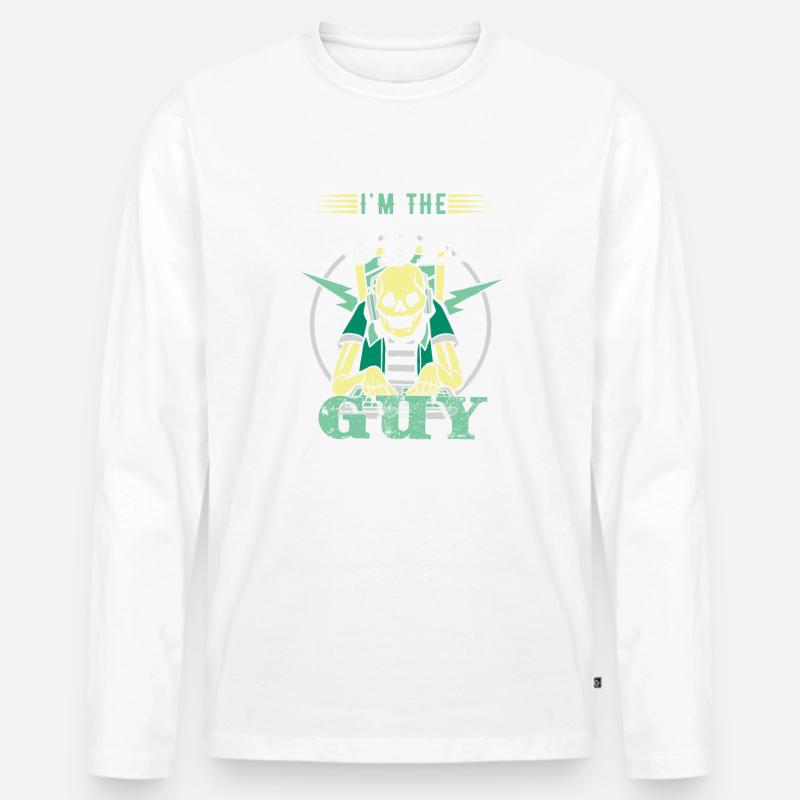 I'm The Coder Guy - Men's Premium Organic Long Sleeve Shirt - white