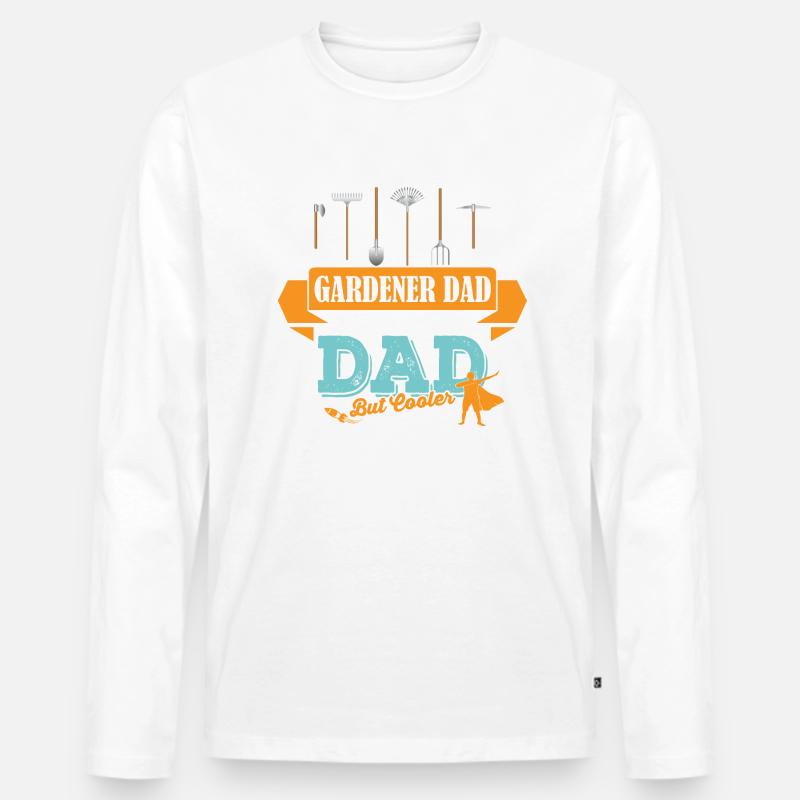 Gärtner Vater Papa cooler - Männer Premium Bio Langarmshirt - undefined