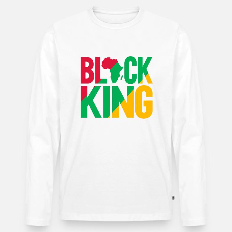 Black King - Männer Premium Bio Langarmshirt - undefined
