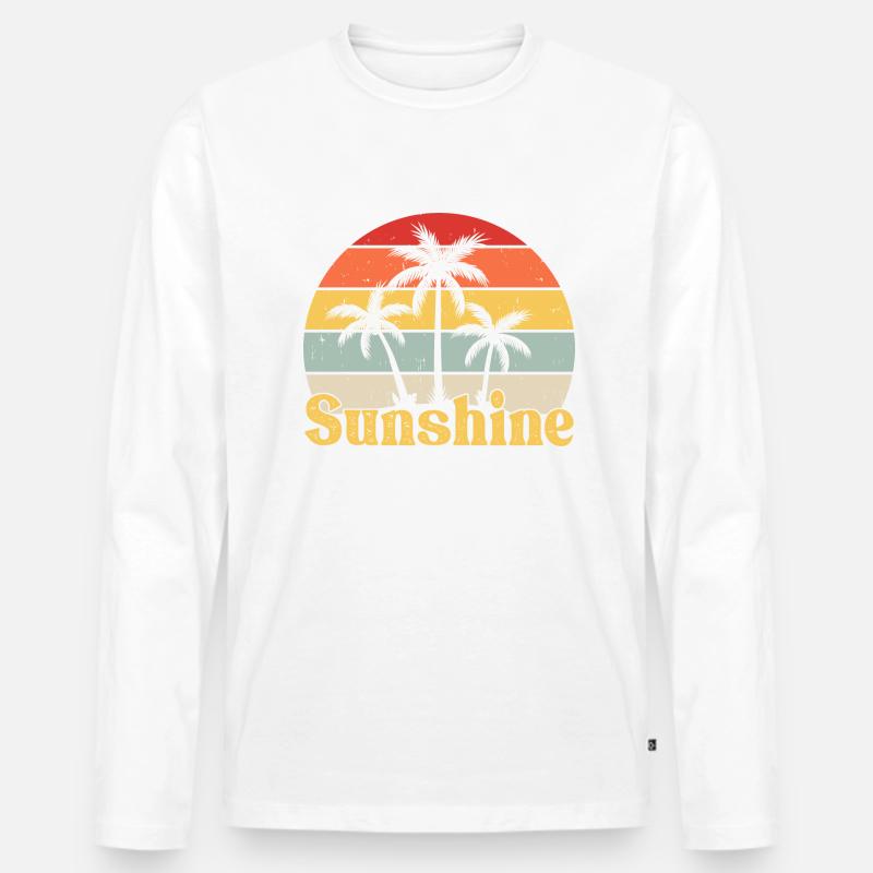 Sunshine Retro - Männer Premium Bio Langarmshirt - undefined