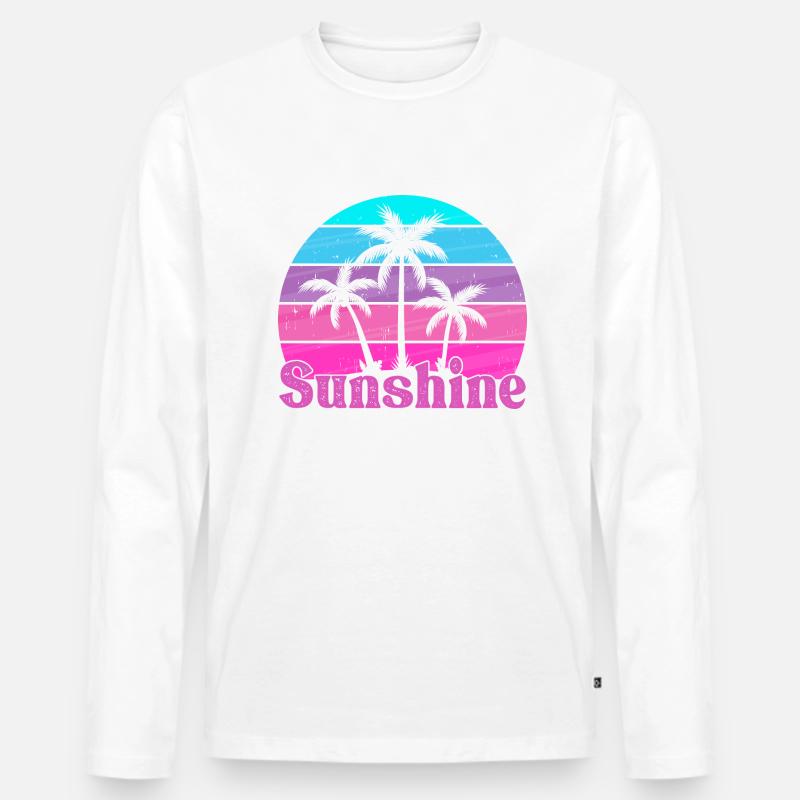 Sunshine Retro - Männer Premium Bio Langarmshirt - undefined