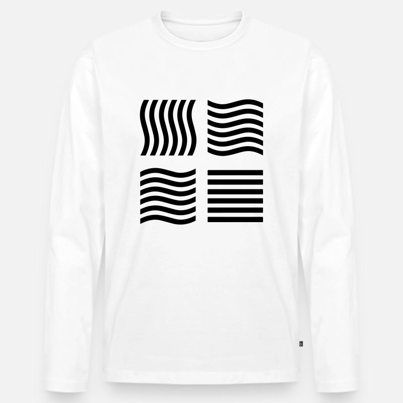 The Fifth Element - Männer Premium Bio Langarmshirt - Weiß
