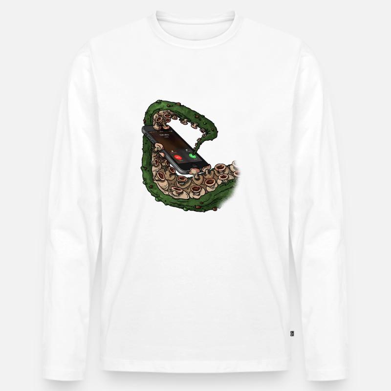 Cthulhu-Call - Männer Premium Bio Langarmshirt - Weiß
