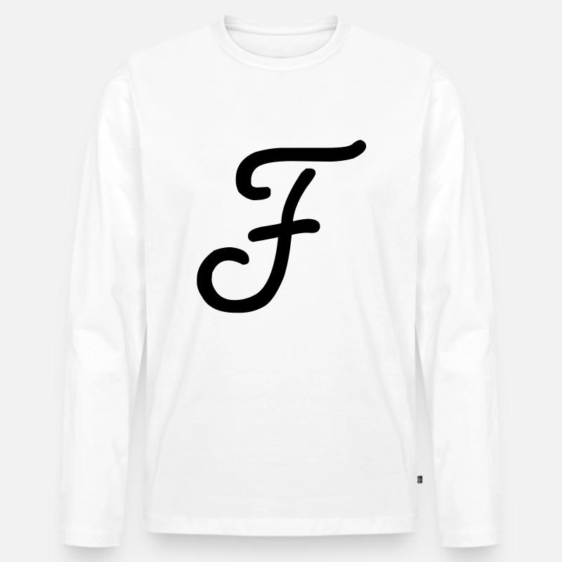 f - Männer Premium Bio Langarmshirt - Weiß