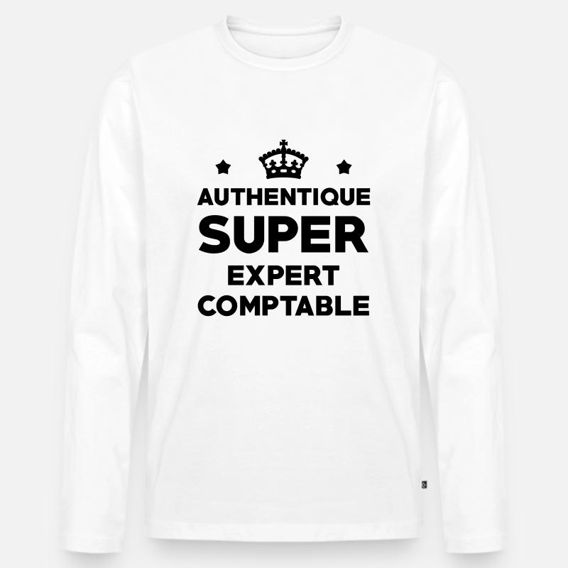 Expert Comptable / Comptabilité / Comptable / - T-shirt manches longues Premium bio Homme - blanc