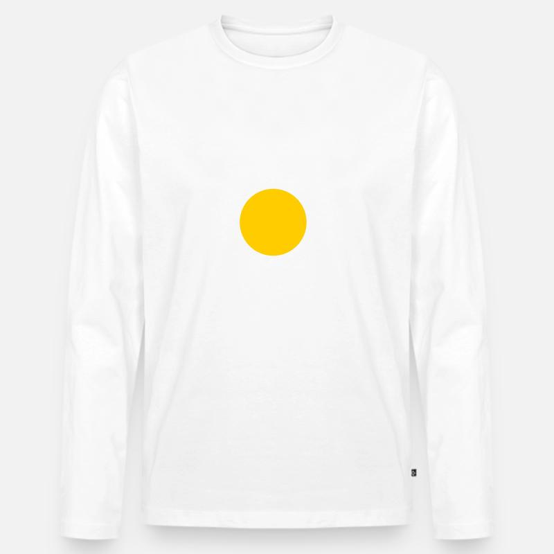 Gänseblümchen Blume - Männer Premium Bio Langarmshirt - Weiß