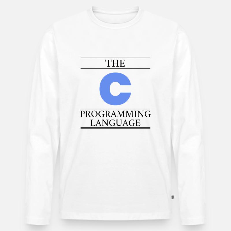 The C Programming Language - Männer Premium Bio Langarmshirt - Weiß