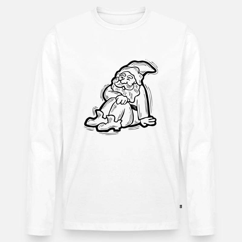 Weihnachtsmann - Männer Premium Bio Langarmshirt - Weiß
