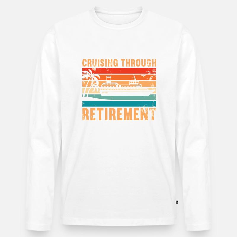 Auf Kreuzfahrt durch den Ruhestand - Männer Premium Bio Langarmshirt - undefined