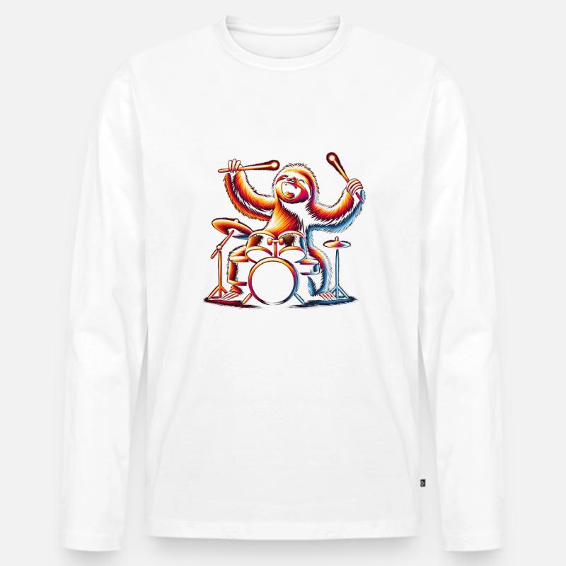 Schlagzeug - Männer Premium Bio Langarmshirt - undefined