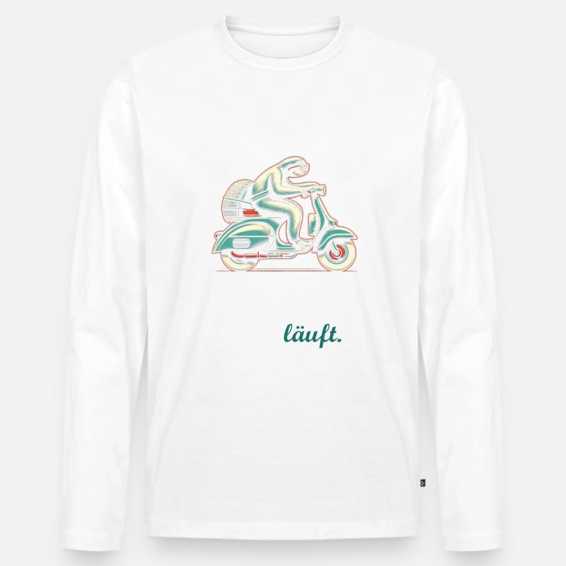 Faultier Roller - Männer Premium Bio Langarmshirt - undefined