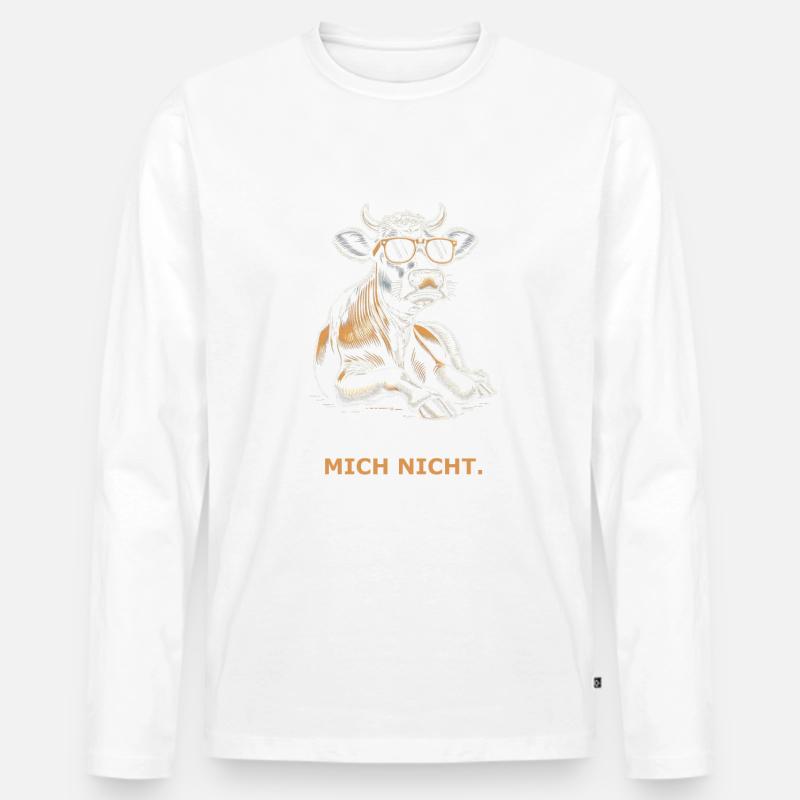 Kuh cool - Männer Premium Bio Langarmshirt - undefined