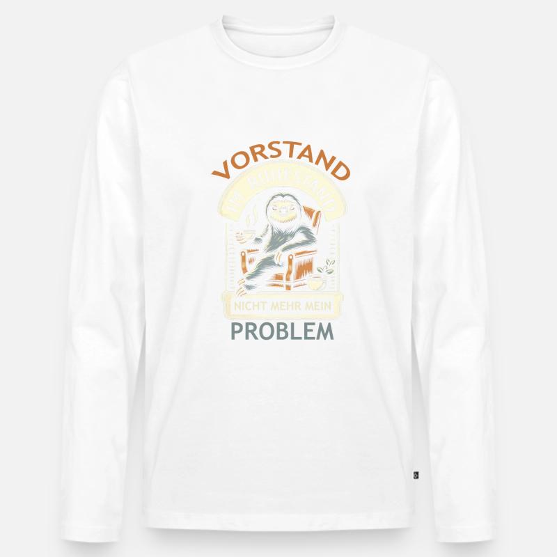 Vorstand Ruhestand - Männer Premium Bio Langarmshirt - undefined