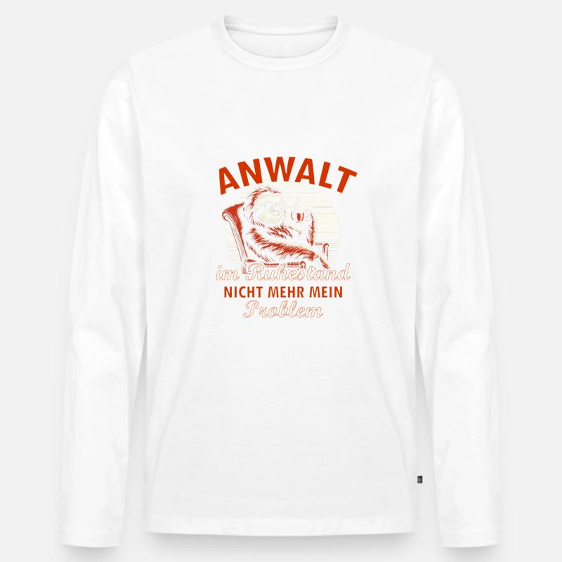 Anwalt Ruhestand - Männer Premium Bio Langarmshirt - undefined