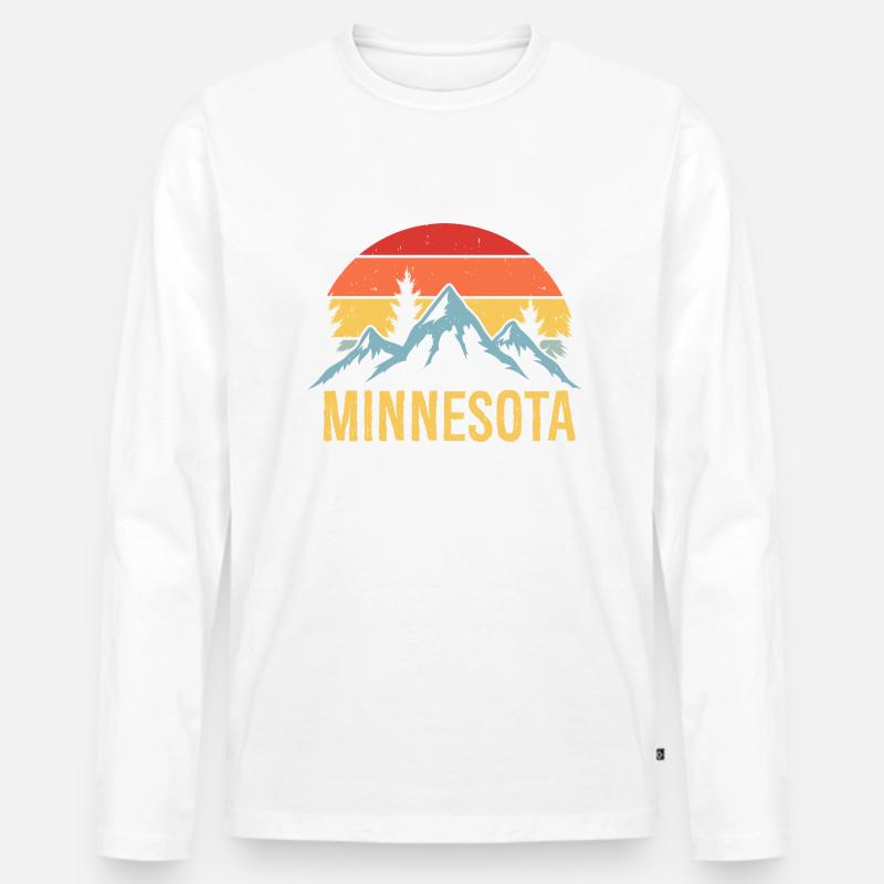 Minnesota - Männer Premium Bio Langarmshirt - undefined