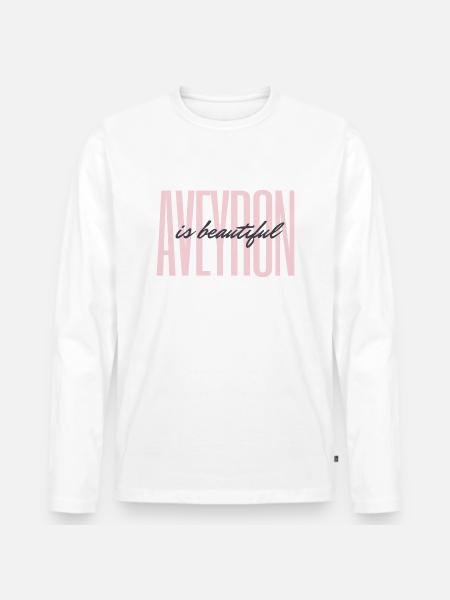 Aveyron is beautiful - Men's Premium Organic Long Sleeve Shirt - white