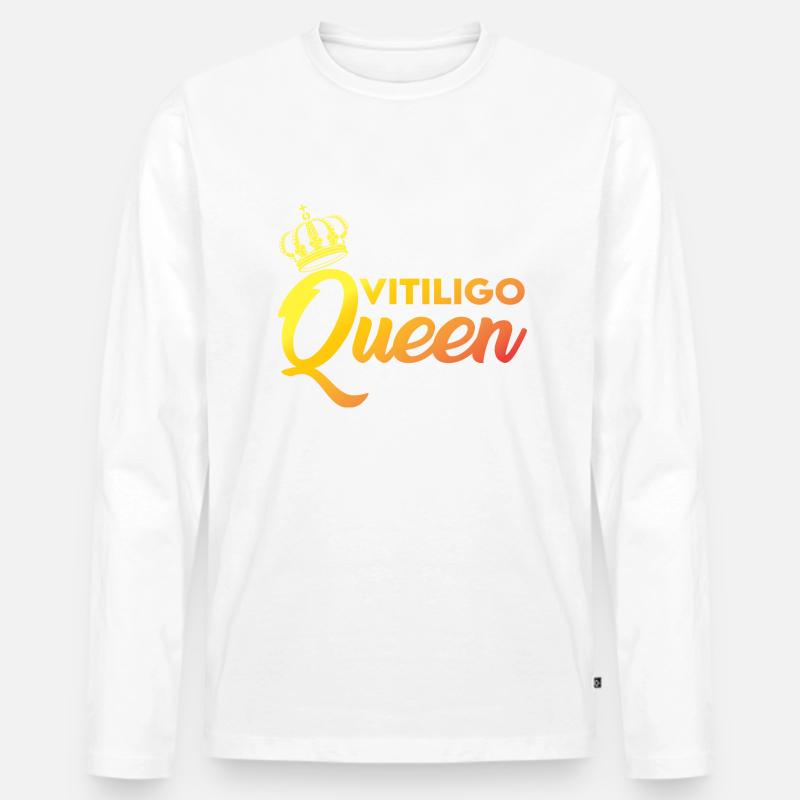 Vitiligo Queen - Männer Premium Bio Langarmshirt - undefined