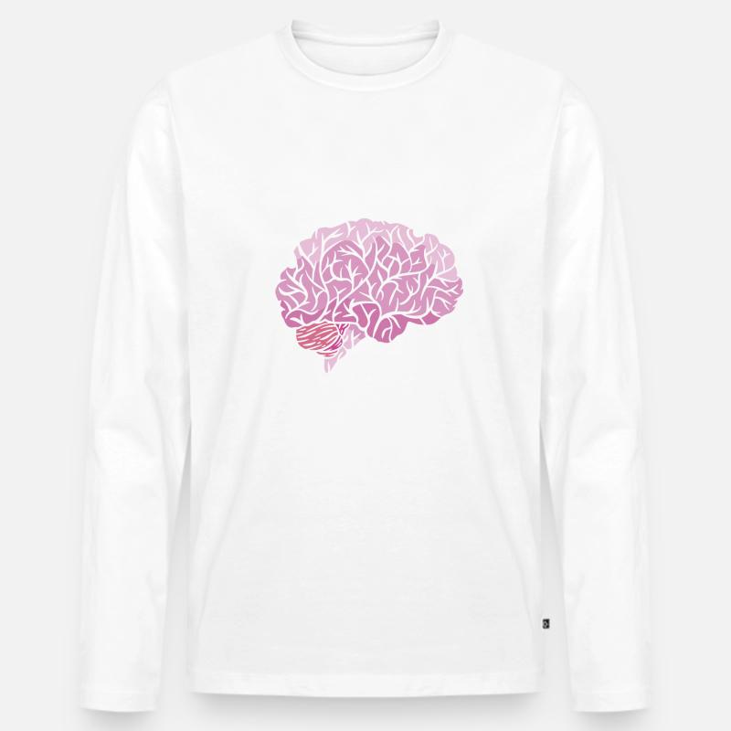 Epilepsie-Bewusstsein - Männer Premium Bio Langarmshirt - Weiß