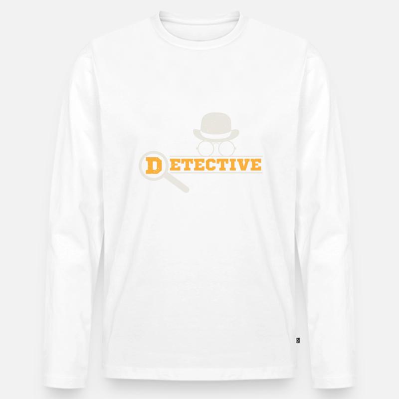 Detective Magnifying Glass - Männer Premium Bio Langarmshirt - undefined
