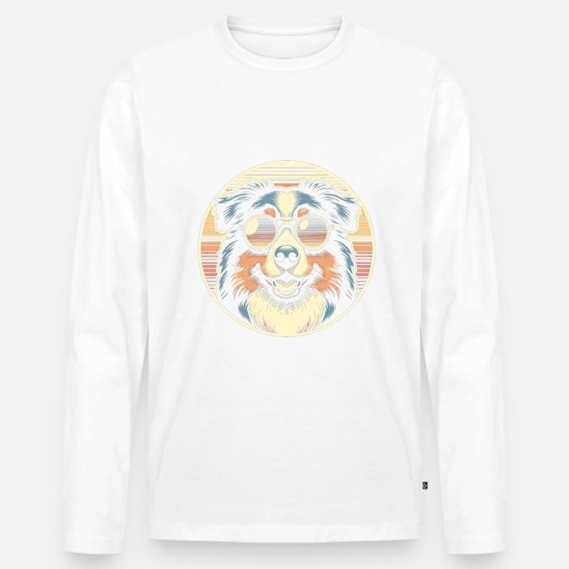 Australian Shepherd - Männer Premium Bio Langarmshirt - undefined