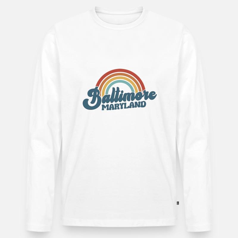 Baltimore - Männer Premium Bio Langarmshirt - undefined